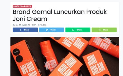 Brand Gamal Luncurkan Produk Joni Cream