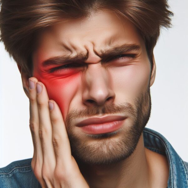 Wajah Iritasi Pria