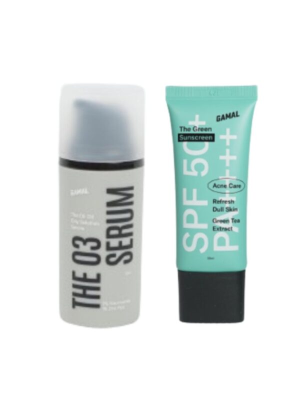 GAMAL | Bundling The Green Sunscreen 30ml SPF 50+ PA+++ & The O3 Serum 30ml