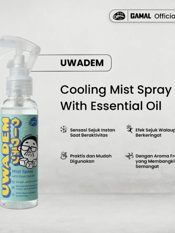 GAMAL | UWADEM | Cooling Mist Spray with Essential Oil | Menyejukan Badan Instan