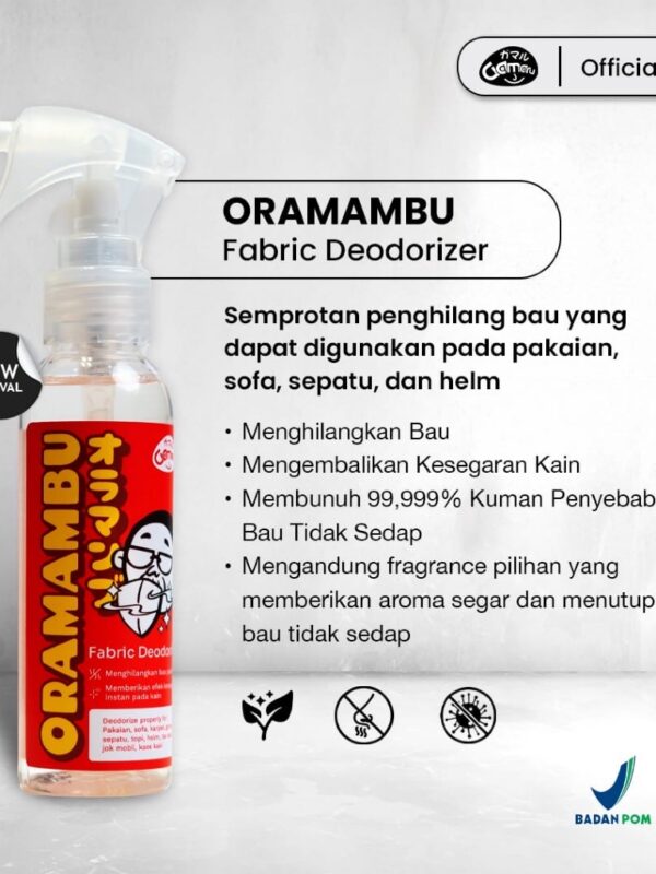 GAMAL || Oramambu Fabric Deodorize || 90ml || Semprotan Penghilang Bau