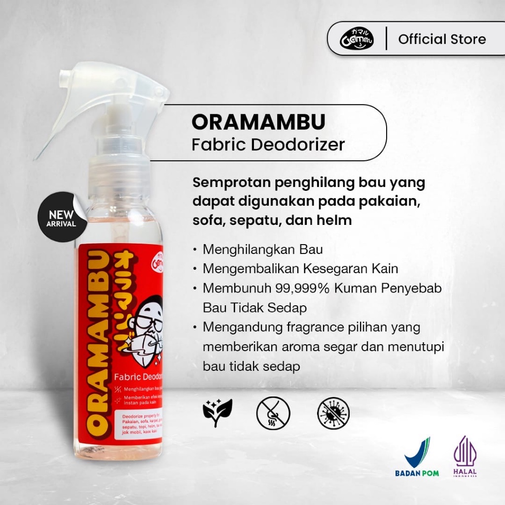 GAMAL || Oramambu Fabric Deodorize || 90ml || Semprotan Penghilang Bau